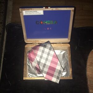 Elegant Pink and White Plaid Men's Tie by Barton Como